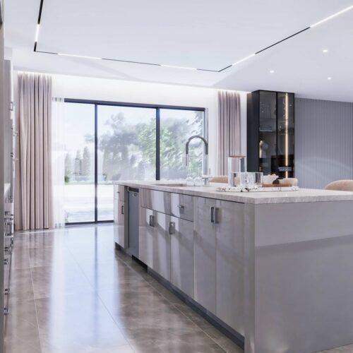 Frameless High Gloss Gray