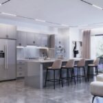 Frameless High Gloss Gray
